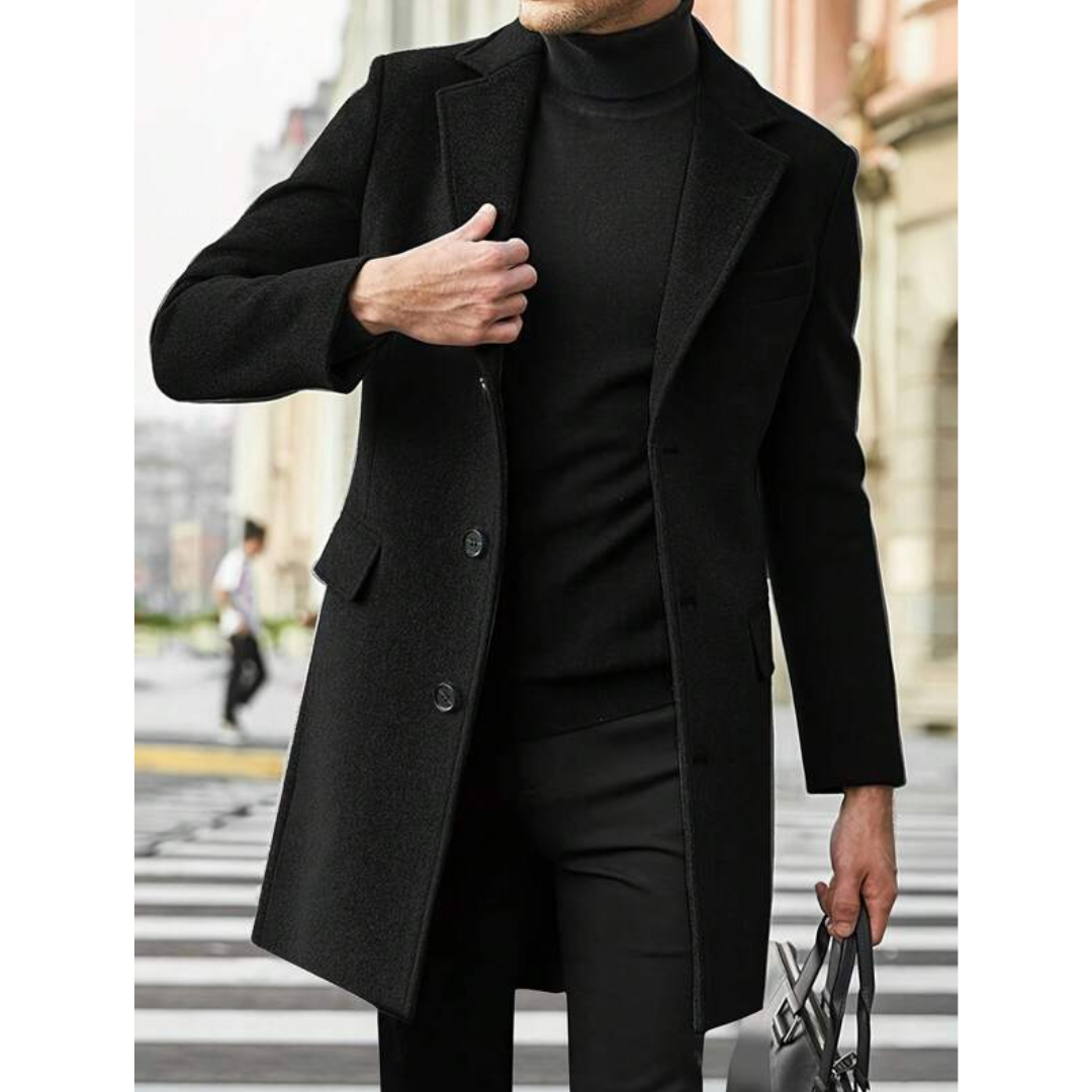 Trench Homme Classique Chaud pour l’Hiver | Long