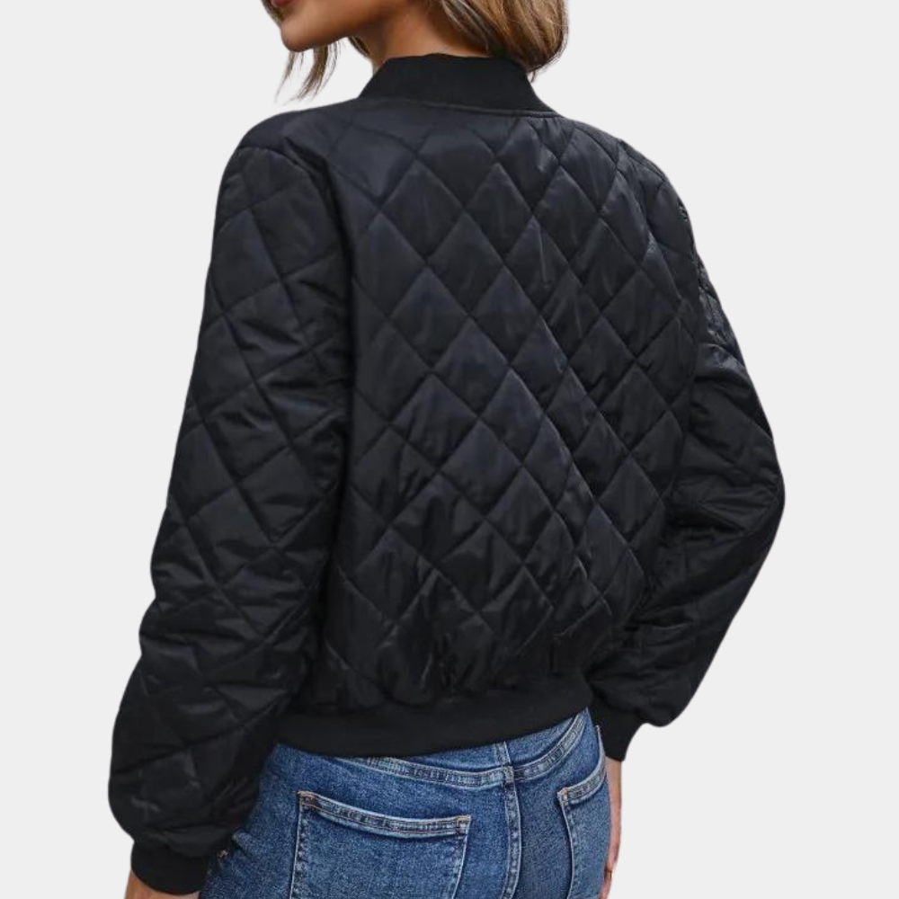 Veste Bomber Mi-Saison Femme | Fermeture Éclair Intégrale