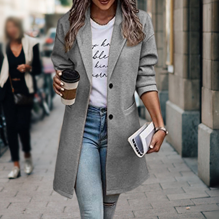 Trench-Coat Long Moderne pour Femme | Chaud