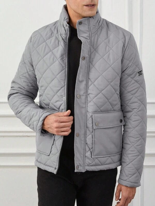 Doudoune Homme d’Hiver à Manches Longues – Chaude et Stylée