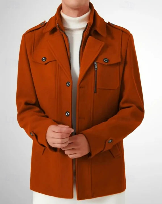 David | Trench Homme Élégant et Long